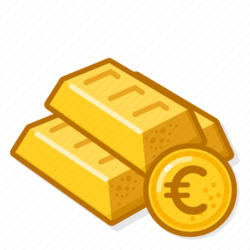 Gold, bar, eur, cartoon, draw icon - Download on Iconfinder
