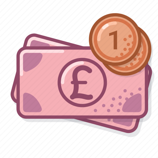 Pound, coin, one, banknote, cash, money icon - Download on Iconfinder