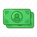 usd, avatar, mini, banknote, cash, money