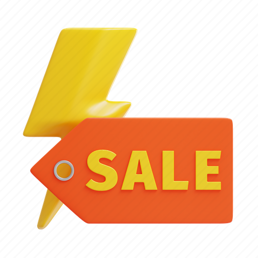 Sale, flash sale, discount, offer 3D illustration - Download on Iconfinder