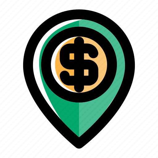 Bank, banking, location, map, navigation, office, pin icon - Download on Iconfinder