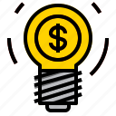 bulb, dollar, idea