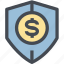 coin, finance, monetary, money, money protection, protection, shield 