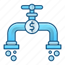 business, faucet, flow, money, water