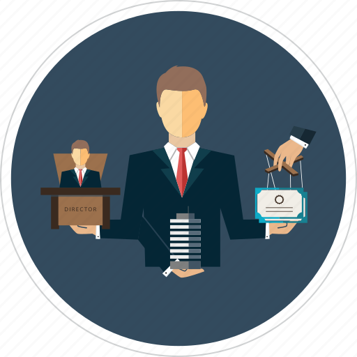 Acting as director, acting as secretary of a company, formation agent, nominee shareholder, partner of a partnership, registered office, trustee icon - Download on Iconfinder