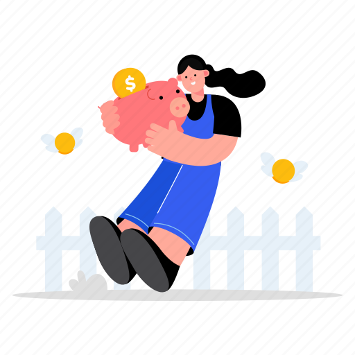 Piggy, money, savings, banking, cash, piggy bank, finance illustration - Download on Iconfinder
