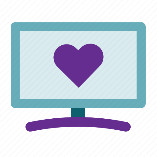 Display, favorite, lcd, love, monitor, romance, tv icon - Download on Iconfinder