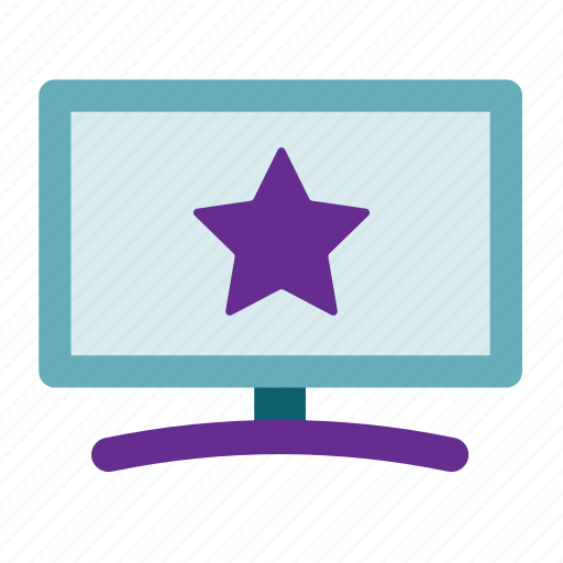 Display, favorite, lcd, like, monitor, star, tv icon - Download on Iconfinder