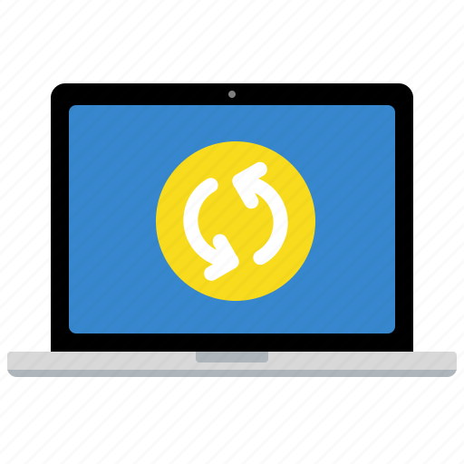 Apple, laptop, loading, macbook, sync icon - Download on Iconfinder