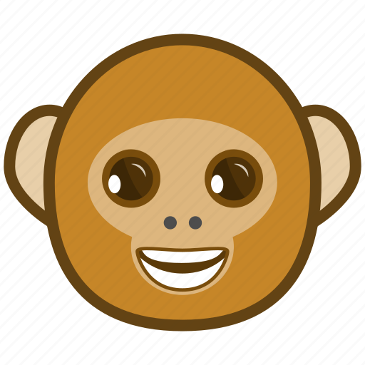 Ape, cartoon, emotions, laugh, monkey, smile icon - Download on Iconfinder