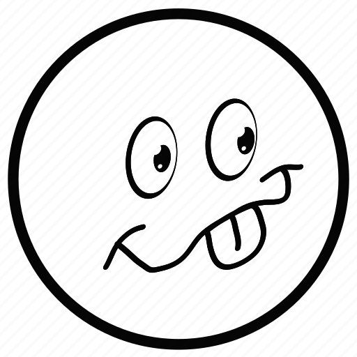 Emoji, face, monochrome, smiley, white icon - Download on Iconfinder
