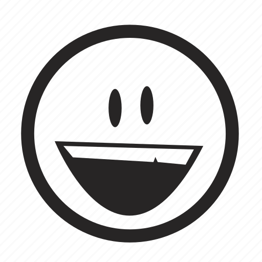 Emoji, emoticons, monochrome, smileys icon - Download on Iconfinder