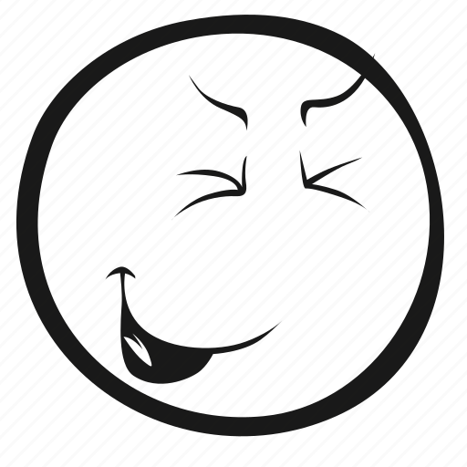 Emoji, emoticon, face, monochrome icon - Download on Iconfinder