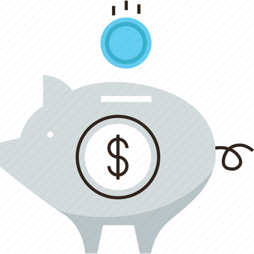 Bank, dollar, money, pension, piggy, revenue, save icon - Download on Iconfinder