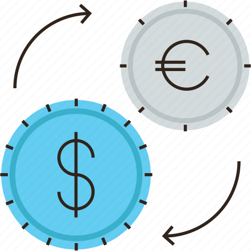 Conversion, currency, dollar, euro, exchange, money, rate icon - Download on Iconfinder