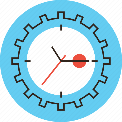 Clock, cog, deadline, hour, management, time, urgency icon - Download on Iconfinder