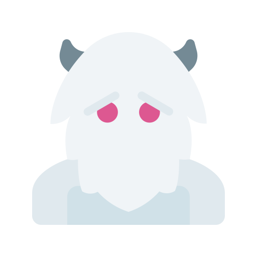 Character, creature, mascot, snow, winter, yeti icon - Free download