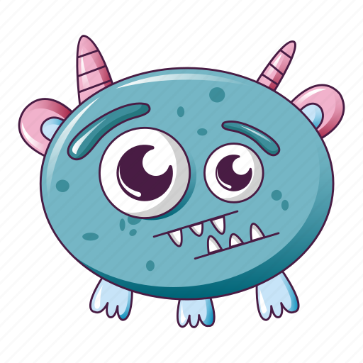 Animal, cartoon, creature, cute, halloween, monster, round icon - Download on Iconfinder