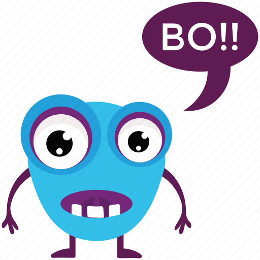 Cartoon monster, ghoul, halloween character, monster screaming, spooky cartoon icon - Download on Iconfinder