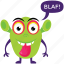 cartoon monster, funny monster, game character, halloween character, monster emoticon 