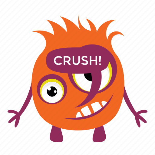 Cartoon monster, funny monster, game character, halloween character, monster emoticon icon - Download on Iconfinder