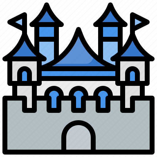 Disney, monuments, fairy tale, amusement park, castle, landmark icon - Download on Iconfinder