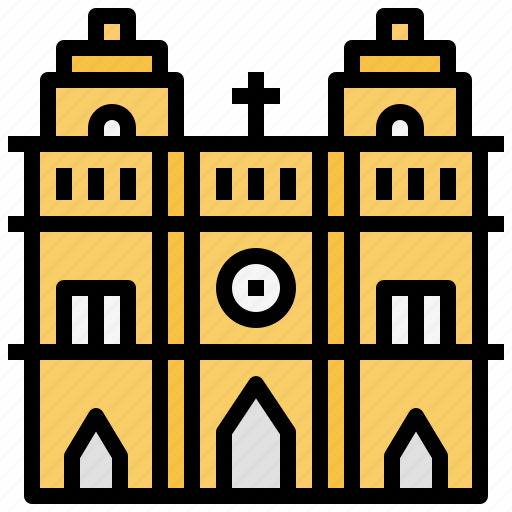 Cathedral, dame, france, monument, notre, paris icon - Download on Iconfinder