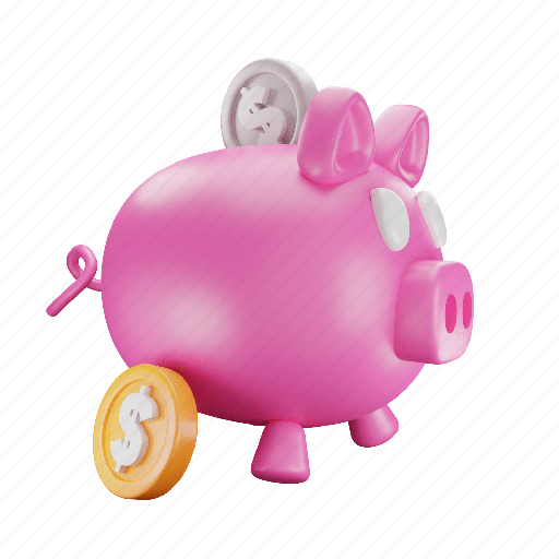 Piggy, bank, money, savings, saving, banking, piggy bank 3D illustration - Download on Iconfinder