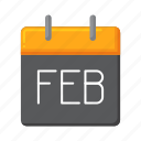 february, date, calendar, schedule