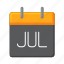 july, calendar, schedule, date 