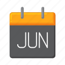 june, date, calendar, schedule