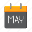 may, date, calendar, schedule 