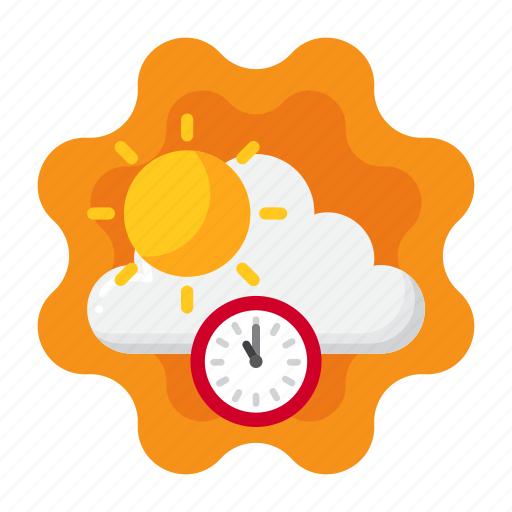 Noon, sun, clock, time icon - Download on Iconfinder