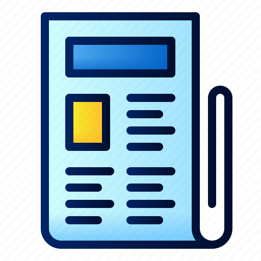 Newspaper, news, read, paper, press, media, morning icon - Download on Iconfinder