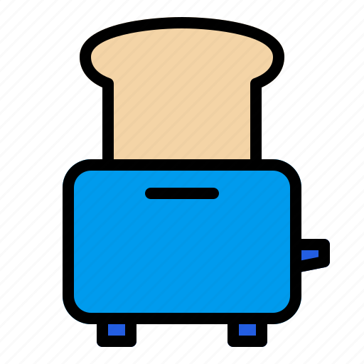 Bread, toaster, toast, breakfast, food, morning, routine icon - Download on Iconfinder