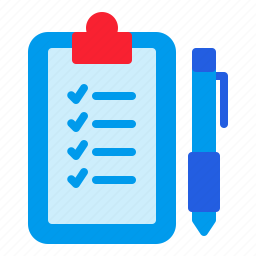 Notes, activity, clipboard, journal, pen, list, morning icon - Download on Iconfinder