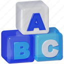 abc, blocks, alphabet, cube, toy, education, learning, school, study