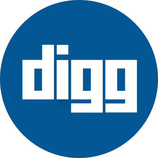 Digg, logo, socialmedia, video icon - Free download