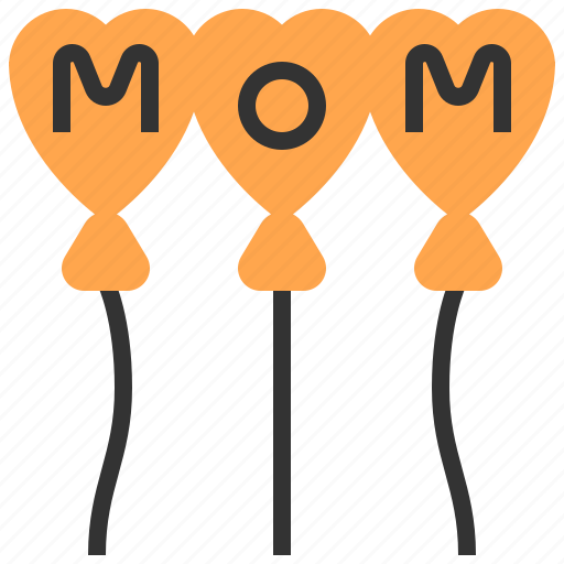 Celebration, day, love, mom, mother, woman, balloon icon - Download on Iconfinder