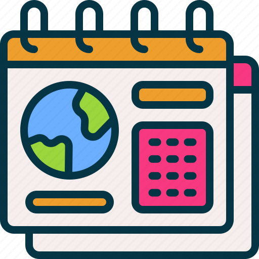 Earth, day, calendar, environment, global icon - Download on Iconfinder