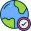 earth, globe, world, planet, checklist 