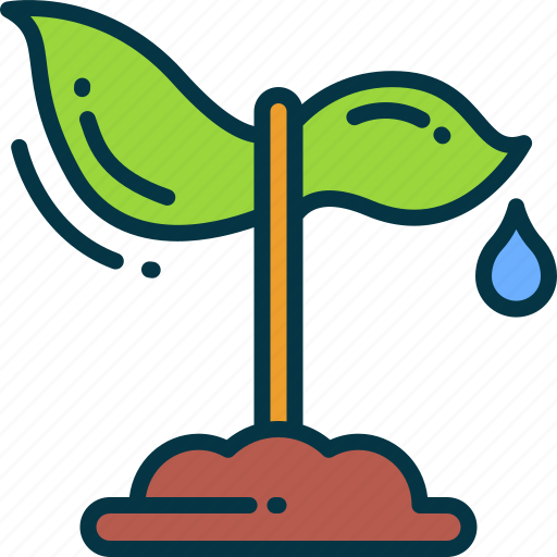 Sprout, leaf, plant, water, growth icon - Download on Iconfinder