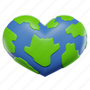 love, earth, romance, heart, continent, ocean, island, globe, world 