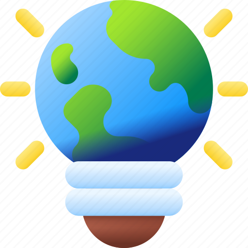 Bulb, earth, global, energy, lightbulb, electricity, power icon - Download on Iconfinder