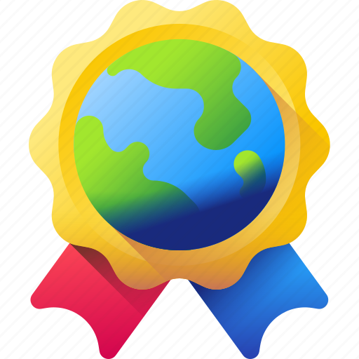 Earth, achievement, award, trophy, medal, cup icon - Download on Iconfinder