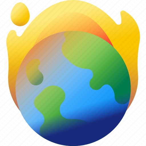 Earth, fire, hot, world, burn, flame icon - Download on Iconfinder