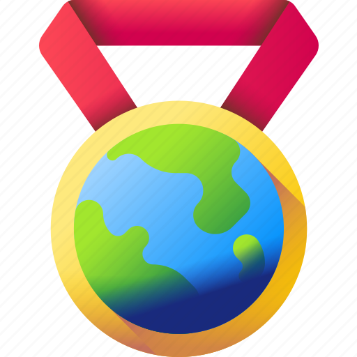Earth, medal icon - Download on Iconfinder on Iconfinder