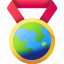 earth, medal 