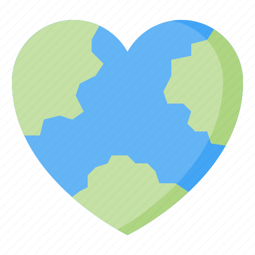 Love, hearth, earth, world, earth day, mother earth day, ecology icon - Download on Iconfinder