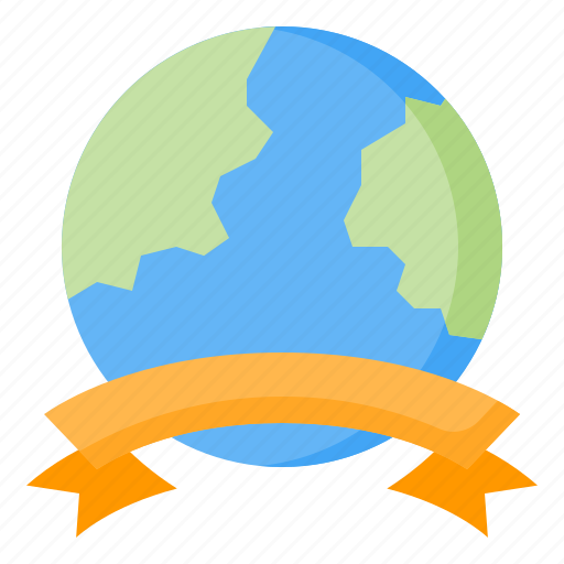 Earth day, mother earth day, world environment day, earth, world, ribbon, ecology icon - Download on Iconfinder